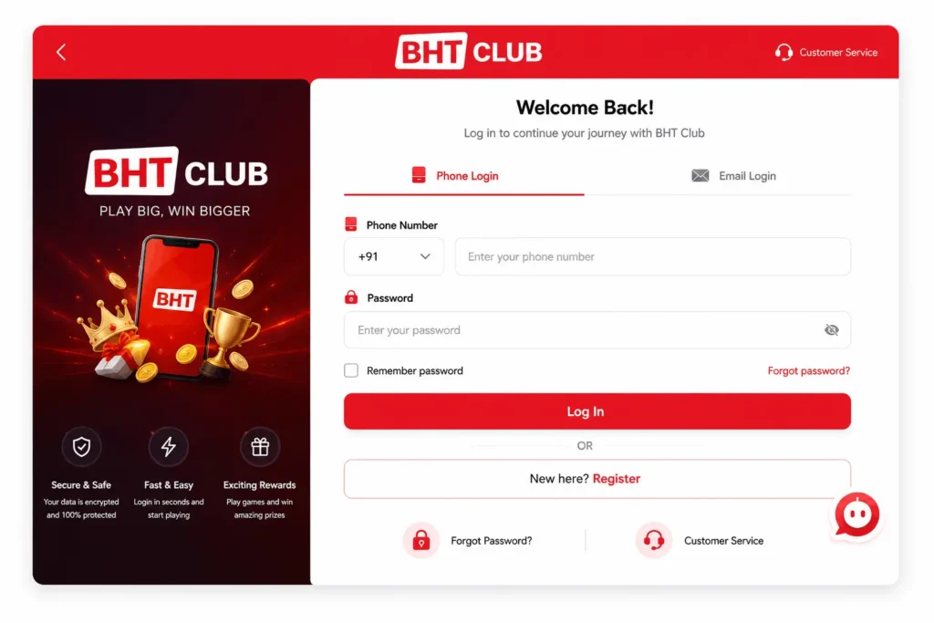 BHT CLUB LOGIN