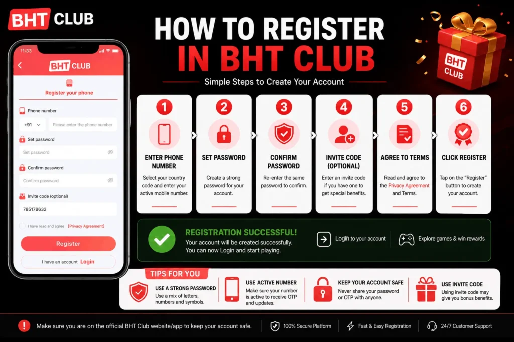 BHT CLUB REGISTER